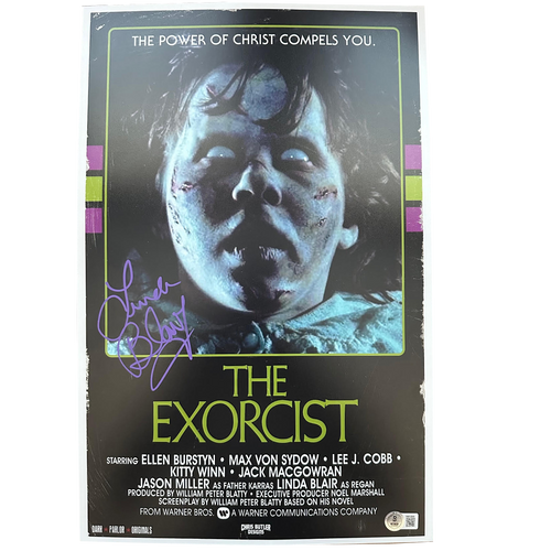 Linda Blair - Autographed Exorcist Mini-Poster B