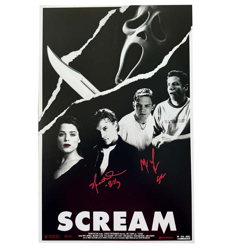 Matthew Lillard + Skeet Ulrich Autographed Mini-Poster - C